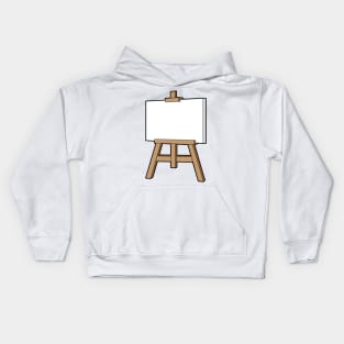 Colorful Easel Icon Kids Hoodie